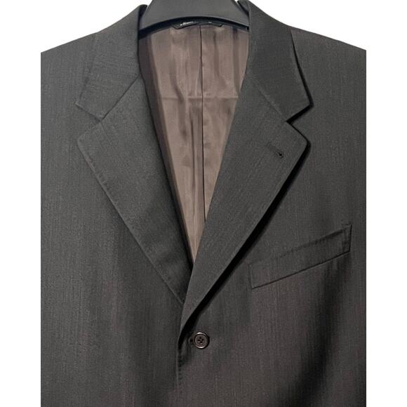 Canali Proposta Suit Jacket Mens 44L Gray Wool Tweed Single Breasted EU 54L - Picture 2 of 12